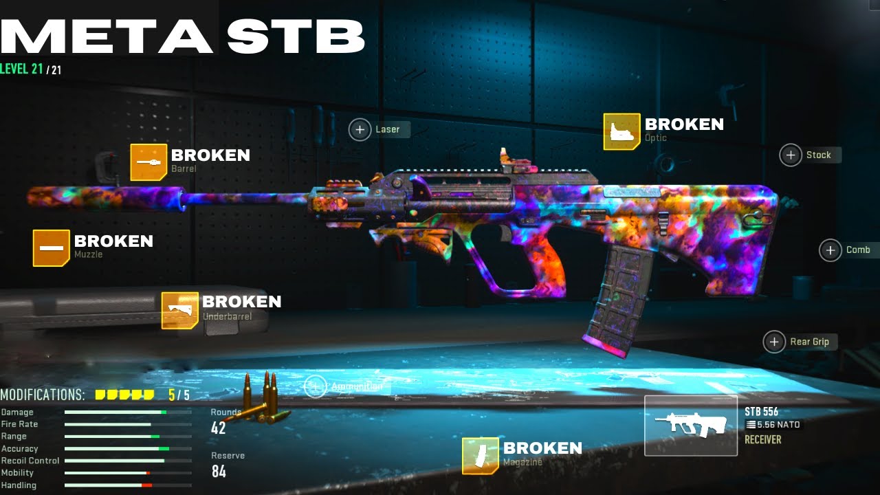 new "NO RECOIL* Best STB 556 for Ashika island in Warzone 2