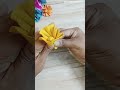 Flower trick/crepe paper flower making/easy crepe paper flower making/#crepepaperflower #flowertrick