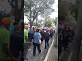 Manifestação da comunidade Menino Jesus em SJC contra a reintegração de posse