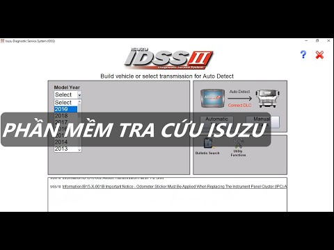 Phần mềm tra cứu tài liệu, mạch điện IDSS Isuzu