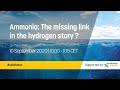 Ammonia: The missing link in the hydrogen story ?