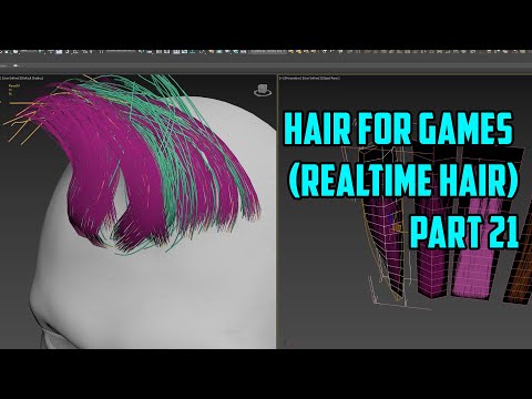 Ornatrix for Maya: Hair for games(real-time hair). 21 серия