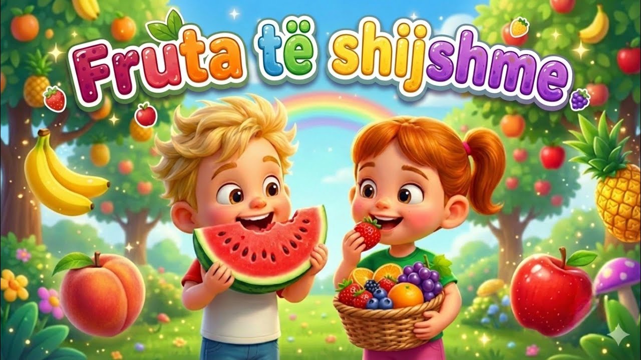 Fruta të Shijshme 🍎🍌🍉 | Këngë për Fëmijë Shqip | Albanian Kids Song