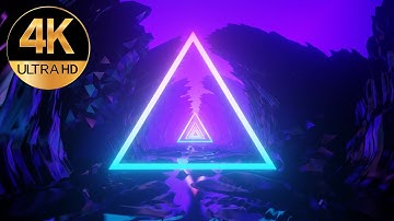 4k 2hour of crazy triangle VJ loop selection -Big screen visuals (Free Video Background Loops )
