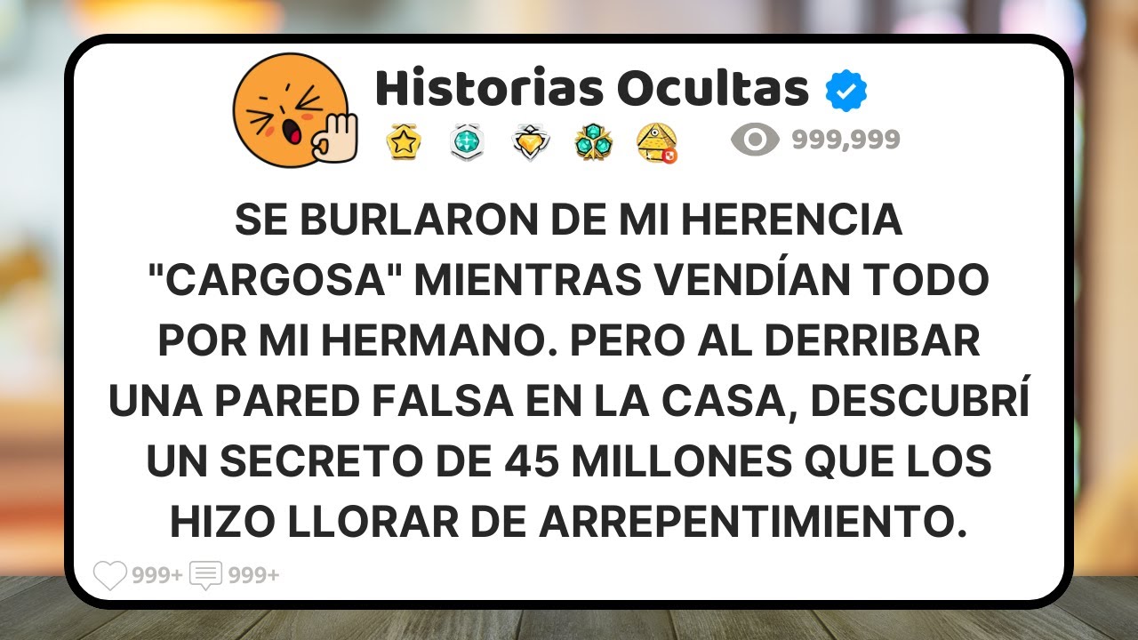 Mis Padres Lo Dieron Todo A Mi Hermano Y A Mí Una Casa En Ruinas. Lo Que Hallé Tras La Pared Cambió