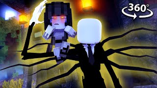 You're ESCAPING SLENDER MAN in 360/VR - Horror Minecraft VR Video