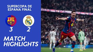 Barcelona  Real Madrid  32  Resumen  Supercopa De Espaa 202526  Clasico Espaol