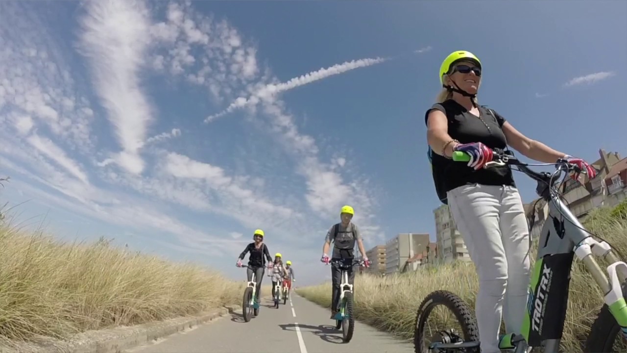 balade en trottinette tout terrain au Touquet Paris Plage