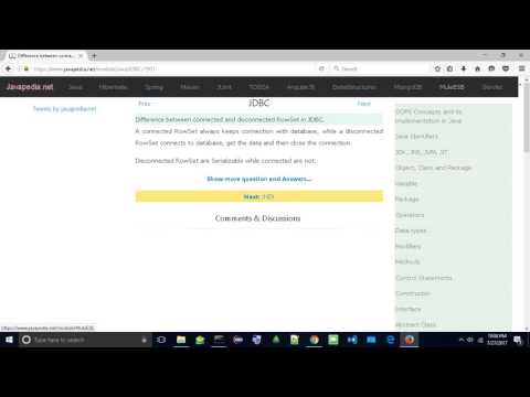 Difference between connected and disconnected RowSet in JDBC. | javapedia.net
