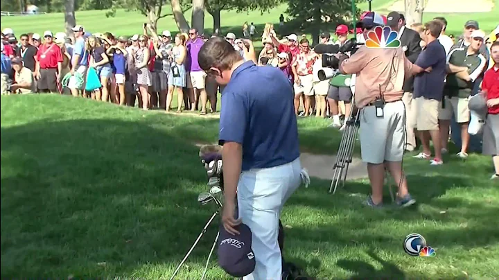 2012 U.S. Amateur Michael Weaver Sore Loser Attacks Golf Bag