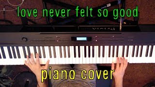 Video thumbnail of "Michael Jackson - Love Never Felt So Good (Piano Cover by Steve Solomon)"
