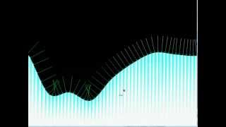 2D Graphics Tech Demo v1 - Dynamic Curve / Terrain with collision detection