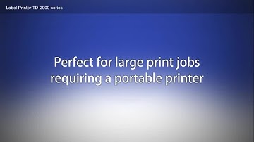 TD-2000: Mobile label printing