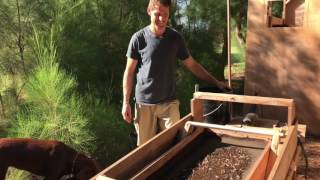 Sifting worm castings demonstration