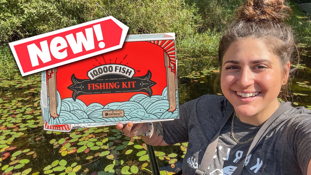 Fishing With The New 10,000 fish Fishing Kit CHALLENGE! (What's Inside?) 