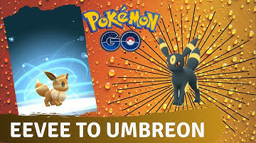 Evolving Eevee to Umbreon in Pokemon Go