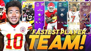 Fastest Player Lineup! All the Speedy Bois in the NFL! Madden 21