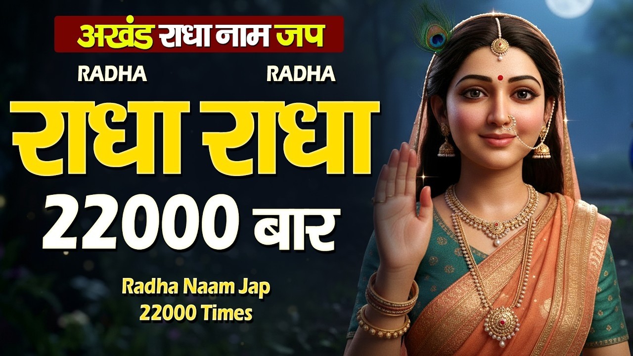 LIVE :-अखंड राधा नाम जप - Shri Radha Naam Jaap 22000 Times Radha Naam Dhun | Radha Naam Dhun
