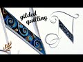 QUILLING:  How to Quill (and Gild!) a Letter N