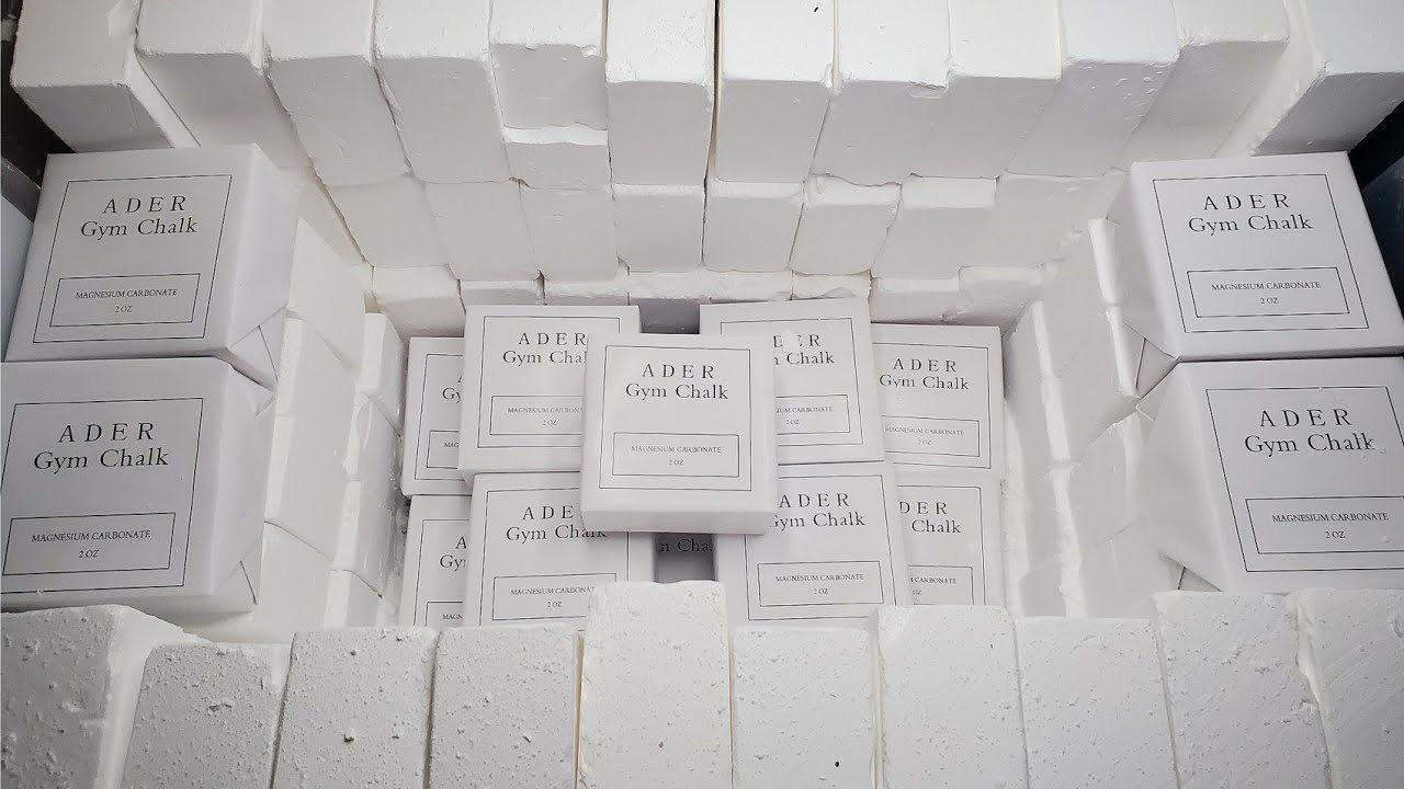 100 BLOCKS ADER GYM CHALK CRUMBLE-ASMR (10K SUBS APPRECIATION.