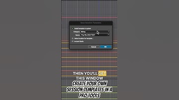 Create your own session templates in a Pro Tools #shorts #protools #recording #music