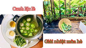 Canh lặc lè giải nhiệt mùa hè