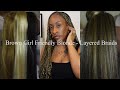 Blonde Layered Braids (Brown Girl Friendly) 🤎