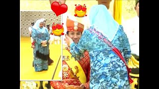 GREAT SULTANATE Grandeur! Prince Abdul Mateen's Mother Teared during ROYAL WEDDING Berbedak Ceremony