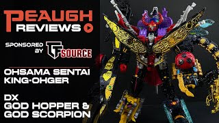 Video Review: Ohsama Sentai King-Ohger Bandai DX GOD HOPPER and GOD SCORPION