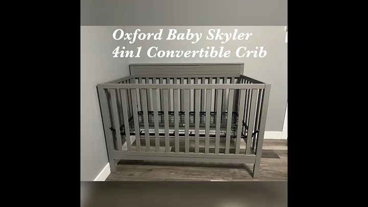 Oxford Baby Skyler 4in1 Convertible Crib (Dove Gra...