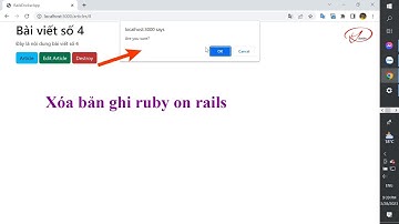 Confirm xóa bản ghi trong ruby on rails | dandev