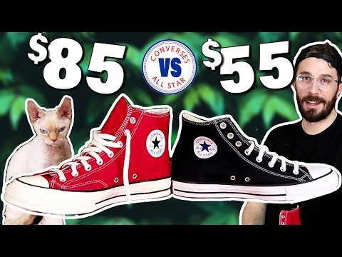 Chuck 70 vs Basic Chuck Taylors - (CUT IN HALF) - Converse Chuck Taylor Sneaker Review