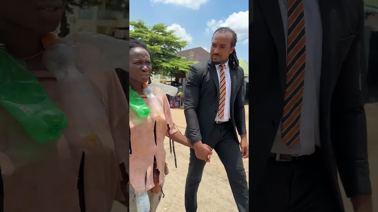 Actress Sonia uche and Bryan okwara seen on a movie set in Abuja 