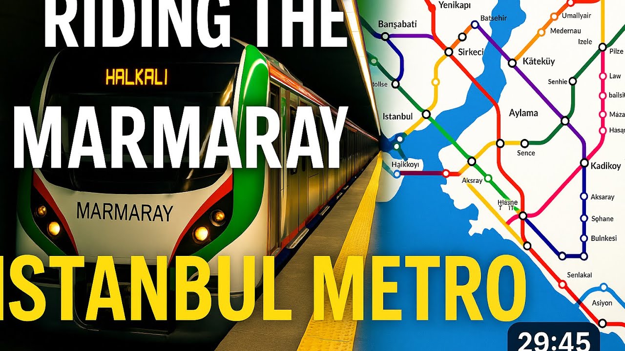 🇹🇷 Riding Istanbul’s Marmaray Metro – Deep Underground Train Journey Between Continents