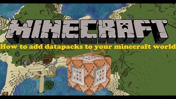 How to install Minecraft Datapacks 1.13/1.14/1.15/1.16+