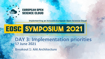 Breakout 1: AAI Architecture, Day 3 #EOSCSymposium2021