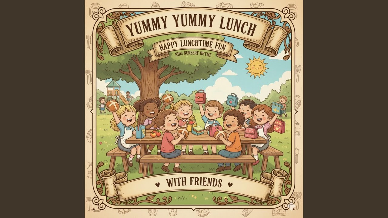 Yummy Lunch Happy Lunchtime Fun Kids Nursery Rhyme Friends