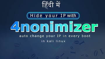 [Hindi] How to hide your real public IP address with anonymizer on Kali Linux