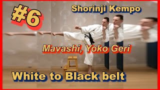 6.Shorinji Kempo training, practice, techniques. Secrets of strong kicks, Mawashi, Yoko, Geri. 少林寺拳法