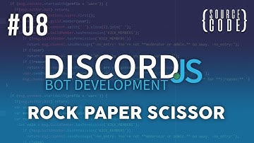 Discord.JS Bot Development - Rock, Paper, Scissor Command - Episode 08