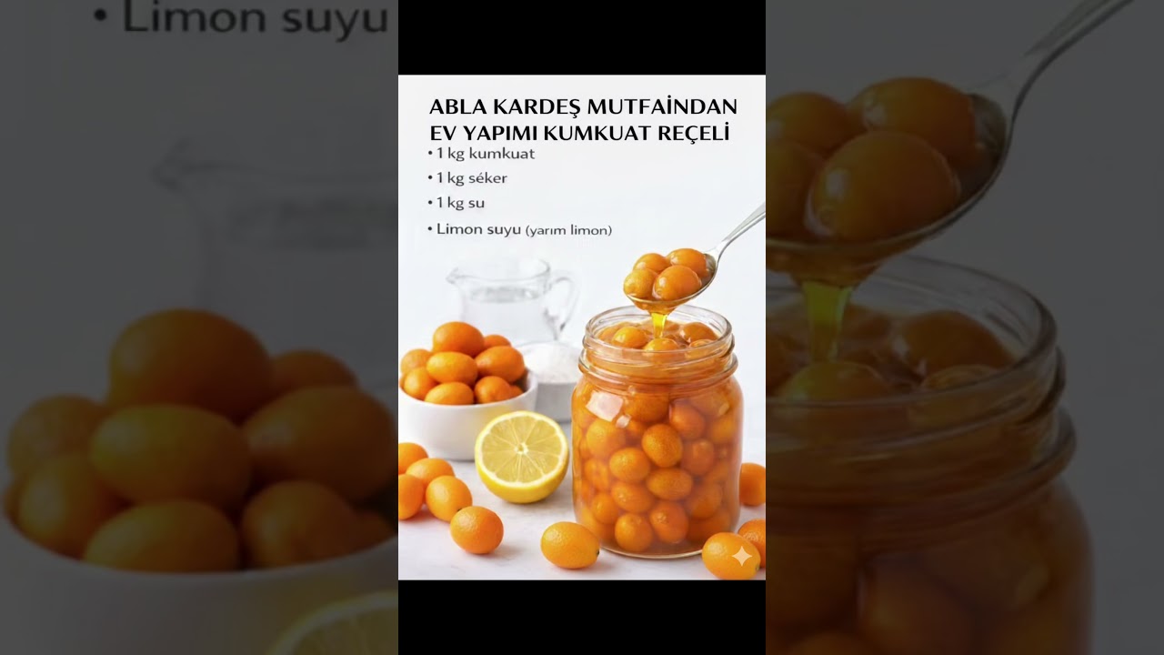 Tam Ölçülü, Asla Acı Olmayan Kumkuat Reçeli Tarifi 🍊 #aboneolmayiunutmayin #pratiktatlitarifleri Tam Ölçülü, Asla Acı Olmayan Kumkuat Reçeli Tarifi 🍊 #aboneolmayiunutmayin #pratiktatlitarifleri