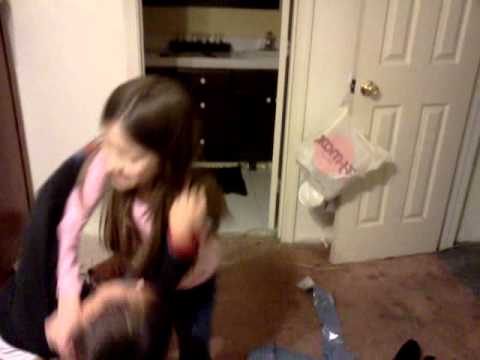 my brother and sister fighting.