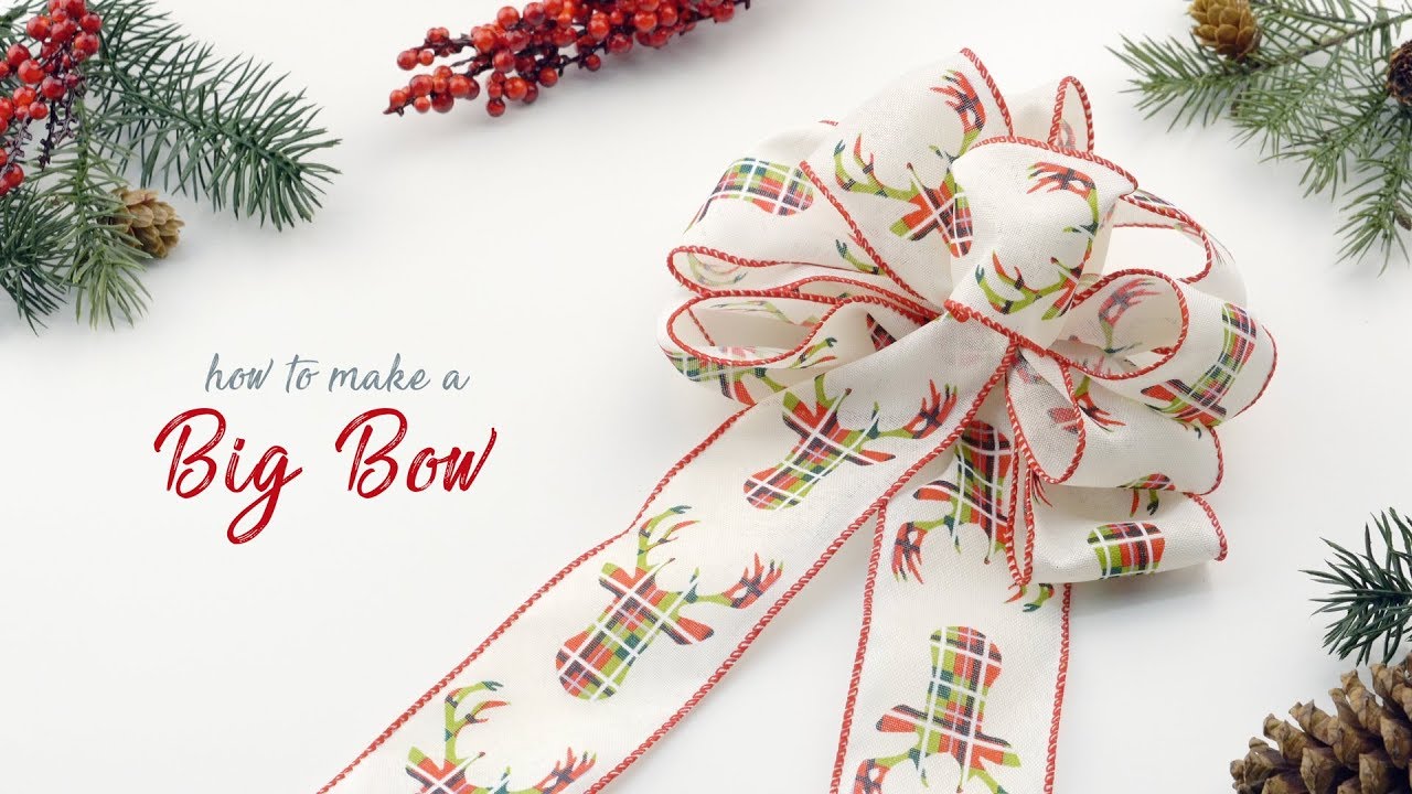 How To Make A Christmas Bow 4 Ways - Personal Creations Blog