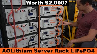 New! 48V 5.12kWh AOlithium Server Rack LiFePO4 Battery