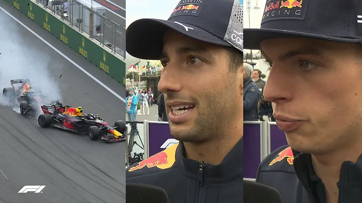 Ricciardo and Verstappen Explain Baku Crash | 2018...