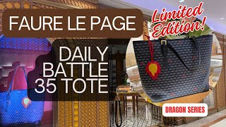 Shopping Vlog & Unboxing FAURE LE PAGE Daily Battle 35 Tote Bag 2024 DRAGON EDITION