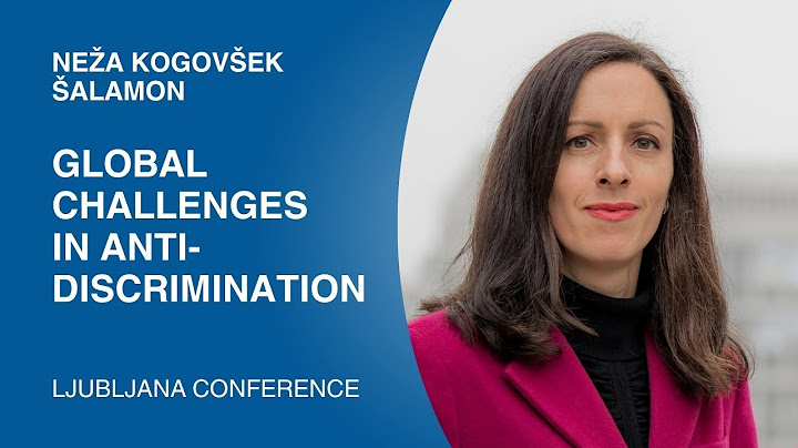 Neža Kogovšek Šalamon – Globálne výzvy v antidiskriminácii (Konferencia v Ľubľane 2025)