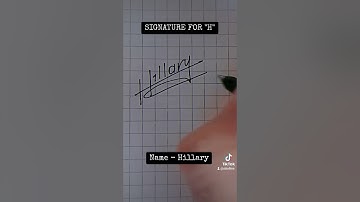 Signature for H | Hillary | SbtellME Calligraphy and Handwriting #shorts