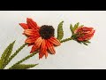 Hand Embroidery: Kanzashi Flower Embroidery / Dimensional Flower Embroidery