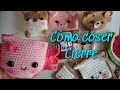 Cómo coser cierre a mi tejido / unir cierre a monedero crochet